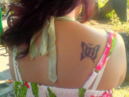 Temporary Butterfly Tat Design